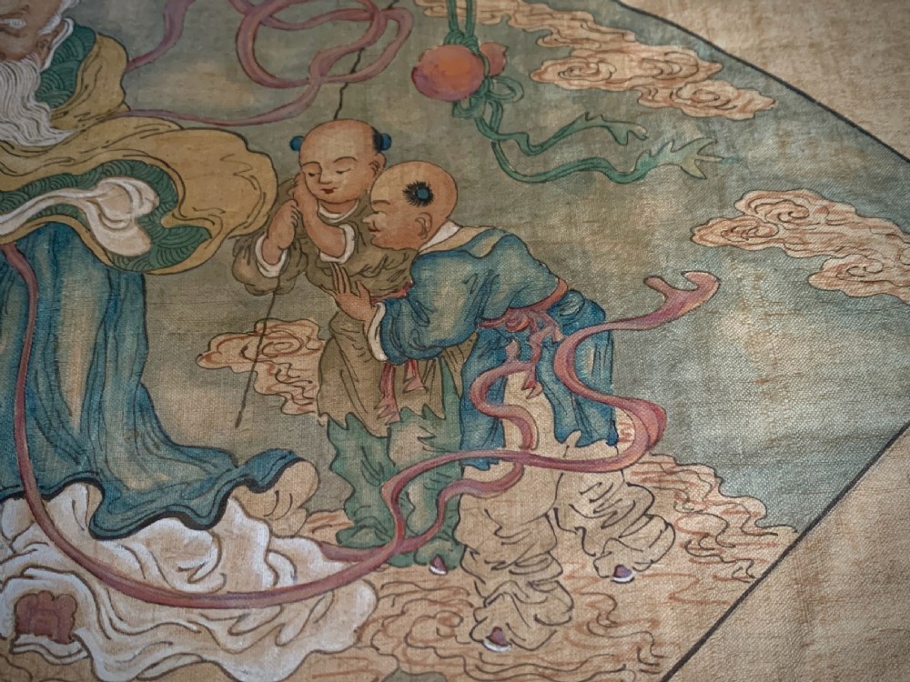 18th Century Chinese painting on silk - Qianlong Period (1735 - 1796) View V