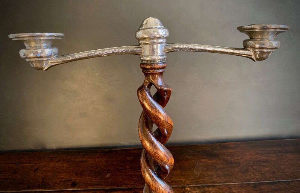 PAIR OF LIBERTY TUDRIC ARTS AND CRAFTS CANDELABRA View XIV
