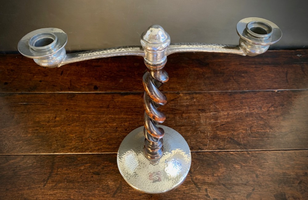 PAIR OF LIBERTY TUDRIC ARTS AND CRAFTS CANDELABRA View XIX