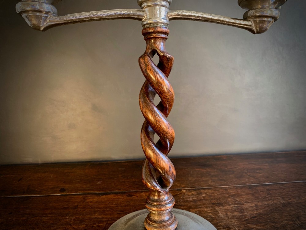 PAIR OF LIBERTY TUDRIC ARTS AND CRAFTS CANDELABRA circa 1910 View VIII