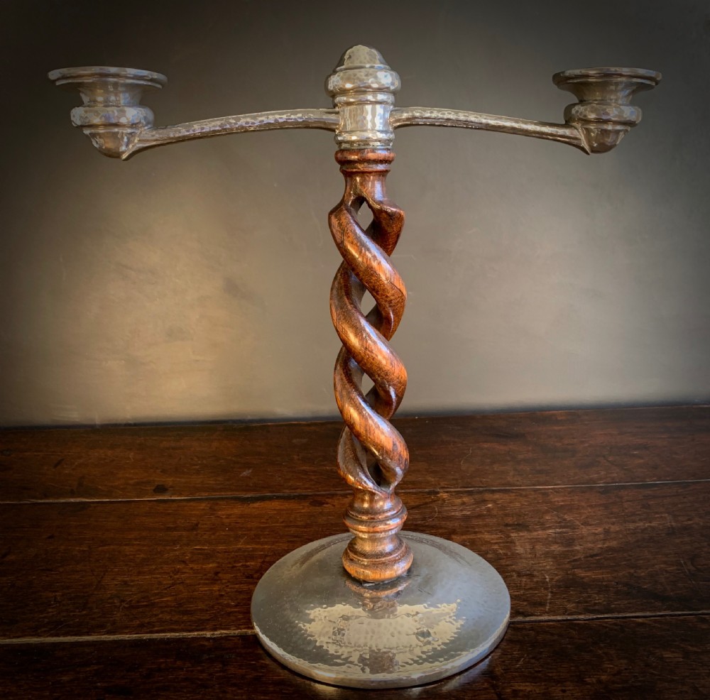 PAIR OF LIBERTY TUDRIC ARTS AND CRAFTS CANDELABRA circa 1910 View IX
