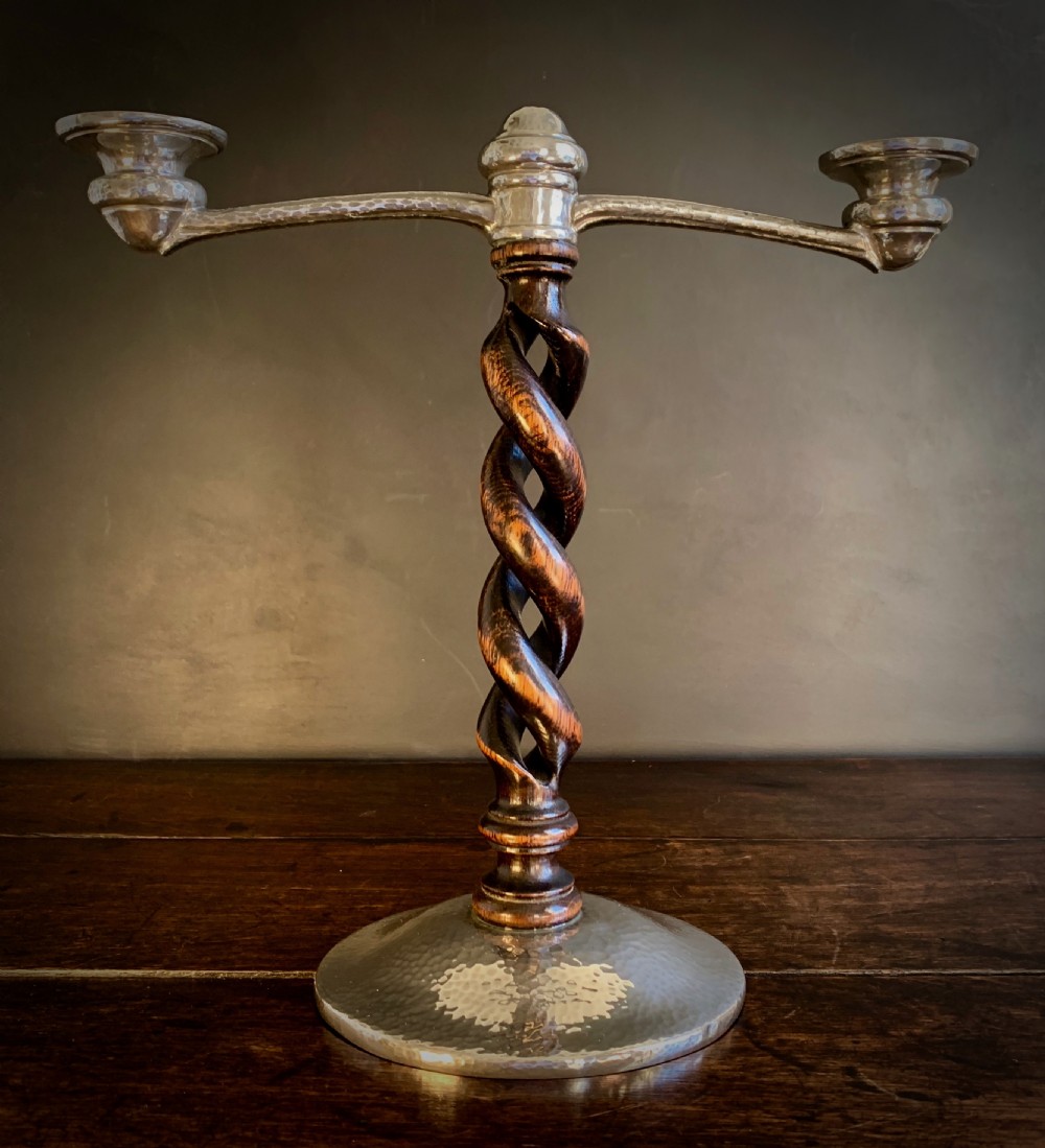 PAIR OF LIBERTY TUDRIC ARTS AND CRAFTS CANDELABRA circa 1910 View X