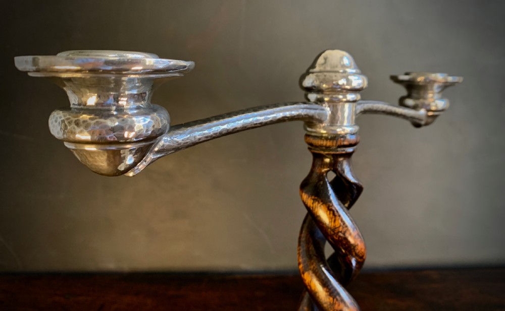 PAIR OF LIBERTY TUDRIC ARTS AND CRAFTS CANDELABRA circa 1910 View XI