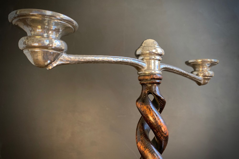 PAIR OF LIBERTY TUDRIC ARTS AND CRAFTS CANDELABRA circa 1910 View XXI