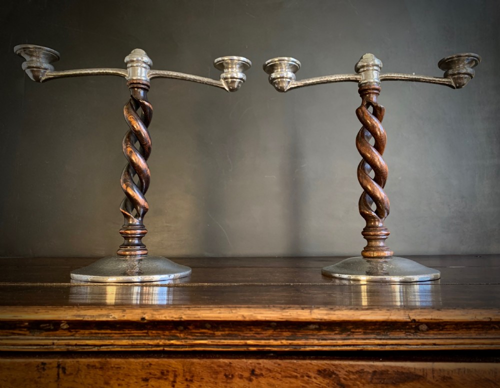 PAIR OF LIBERTY TUDRIC ARTS AND CRAFTS CANDELABRA circa 1910 View XXIII