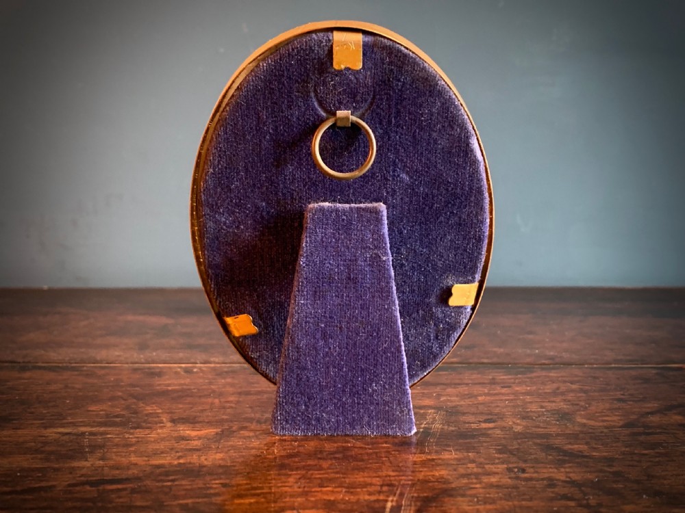 MINIATURE PORTRAIT ON CELLULOID - EDWARDIAN CIRCA 1900. View V
