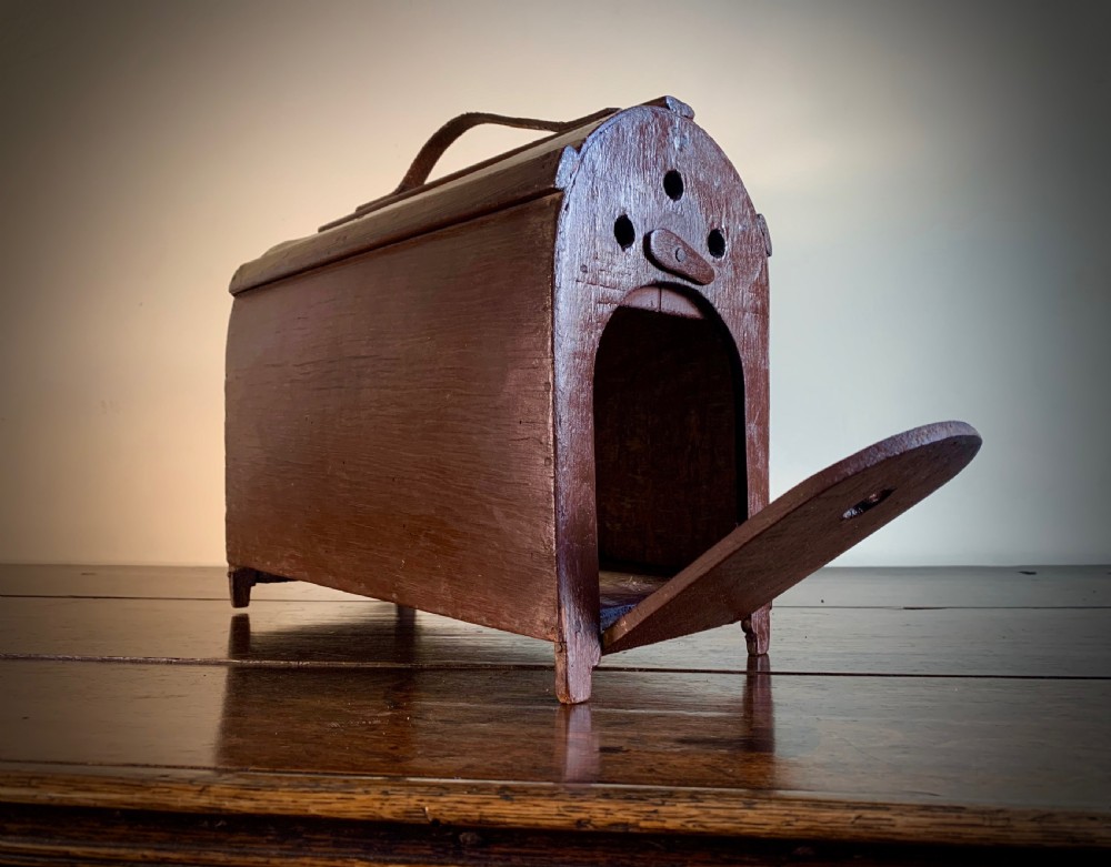 EDWARDIAN POACHERS FERRET BOX