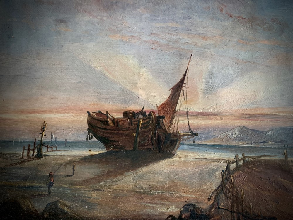 PAIR OF 19TH CENTURY DUTCH COASTAL OIL PAINTINGS  View V