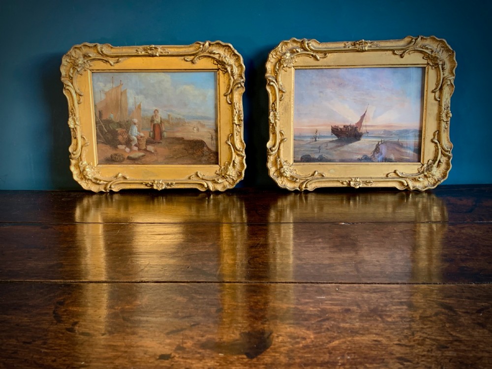 PAIR OF 19TH CENTURY DUTCH COASTAL OIL PAINTINGS  View IX