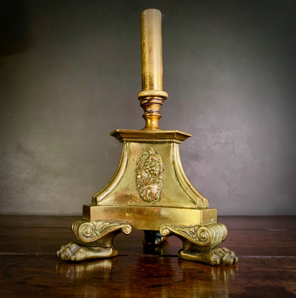 VERY  UNUSUAL BRASS ALTAR CROSS WITH CONSECRATION BELLS View XII