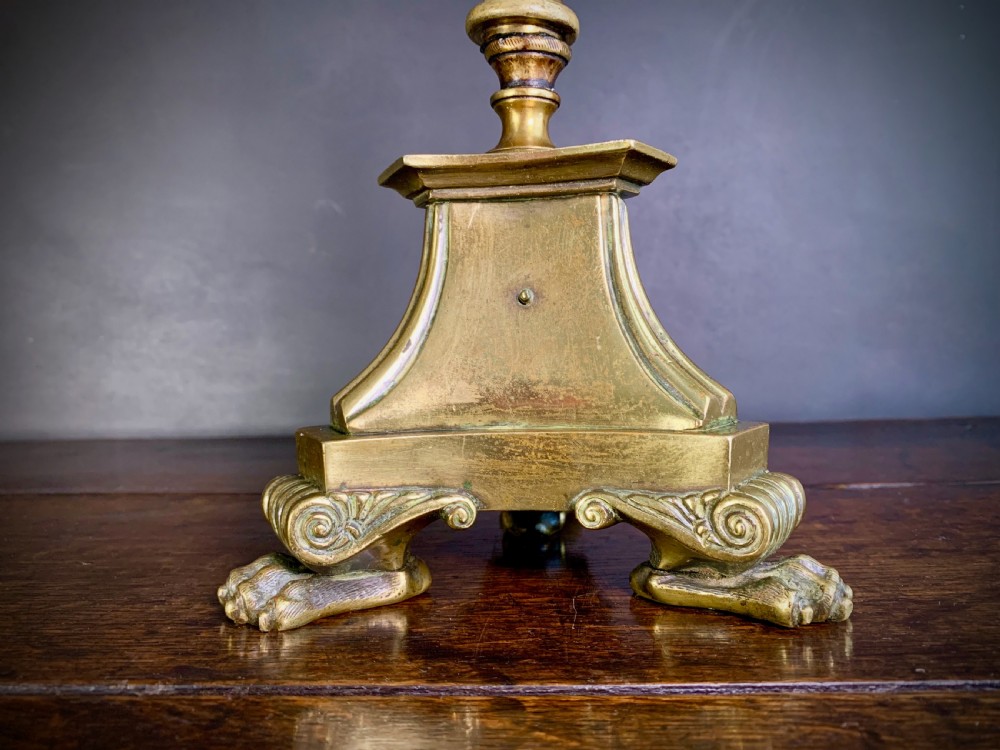 VERY  UNUSUAL BRASS ALTAR CROSS WITH CONSECRATION BELLS View XIII