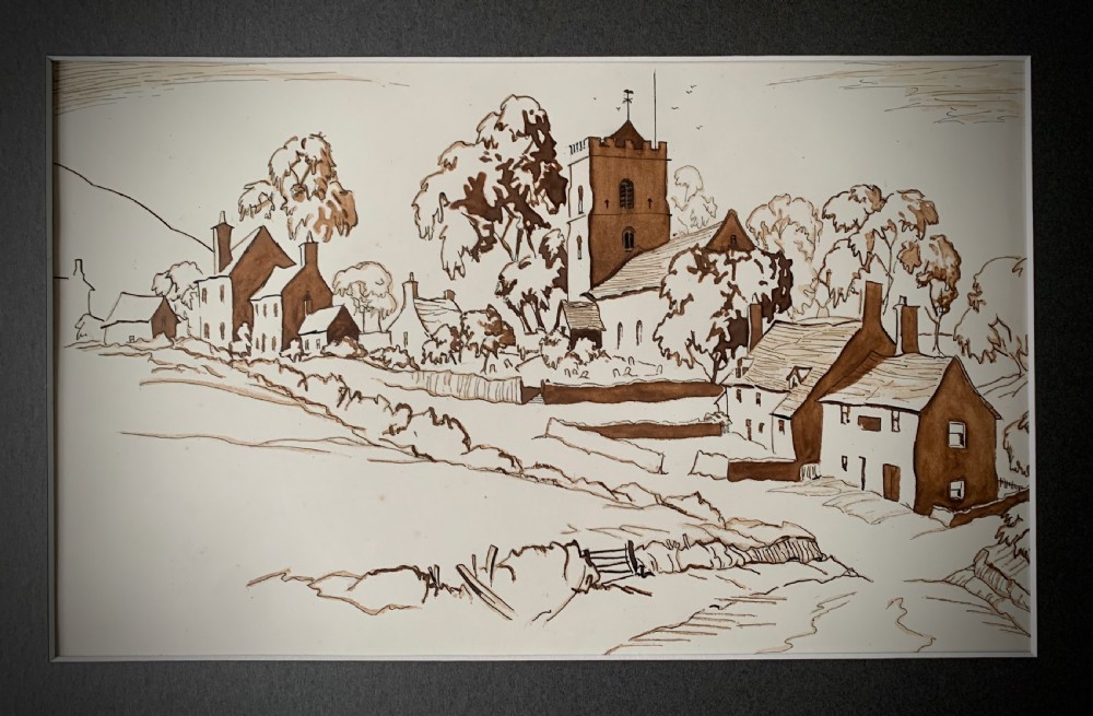 PAIR OF PEN INK AND WASK DRAWINGS - ENGLISH, EARLY 19TH CENTURY View II