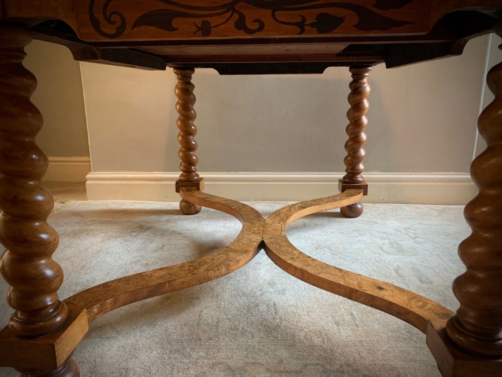 19TH CENTURY DUTCH MARQUETRY HALL TABLE View X