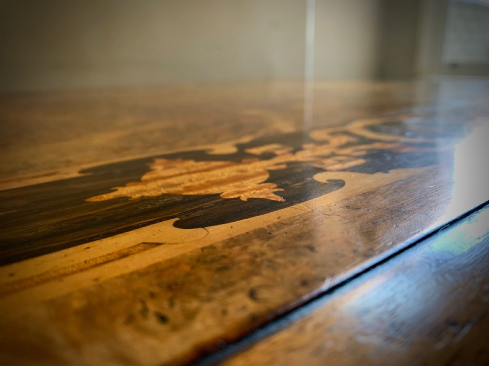 19TH CENTURY DUTCH MARQUETRY HALL TABLE View XIII
