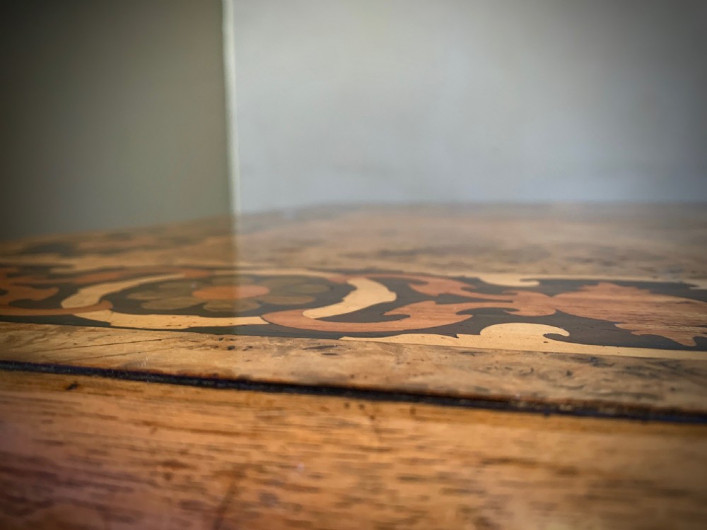 19TH CENTURY DUTCH MARQUETRY HALL TABLE View XIV
