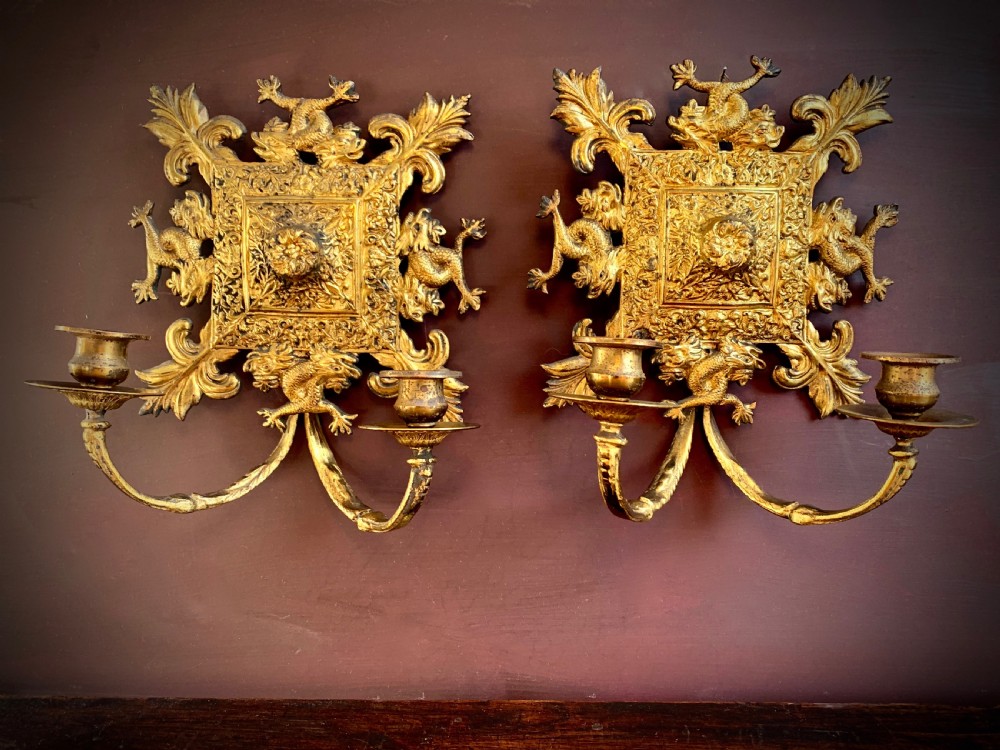 GILDED BRONZE CANDLE SCONCES - FRENCH, EARLY 19TH CENTURY View XVI