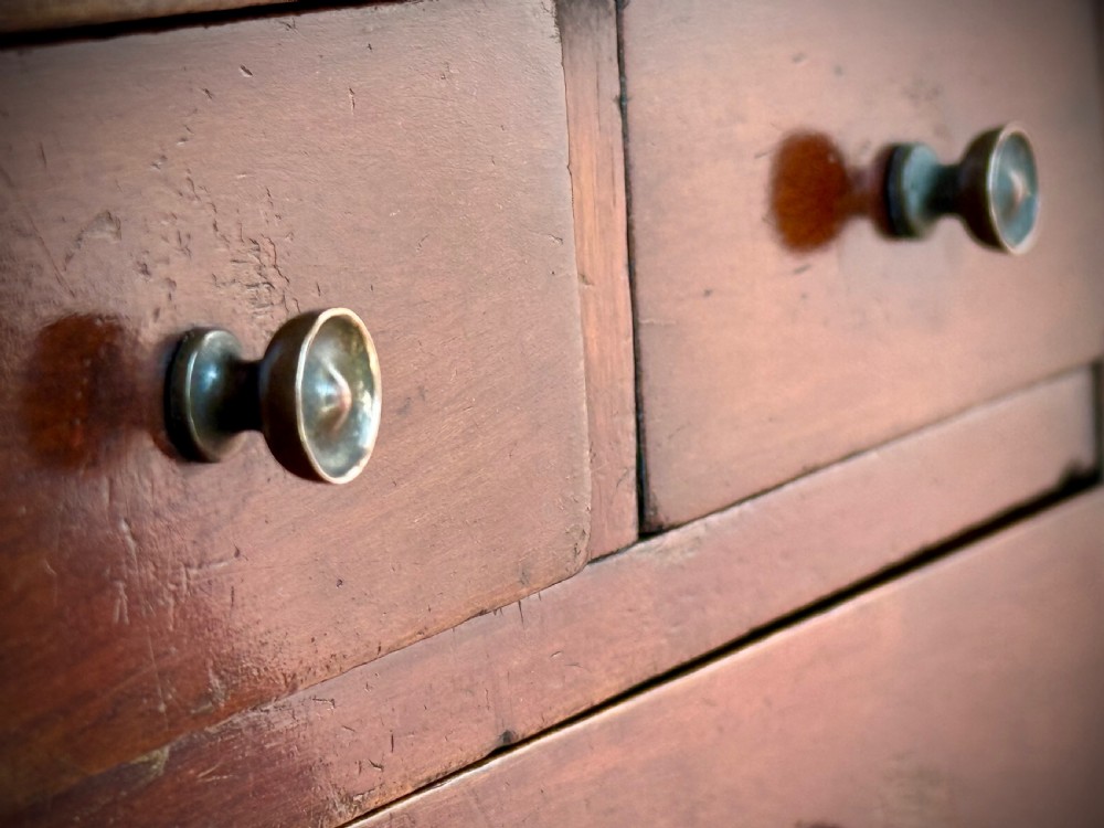 MINIATURE CHEST OF DRAWERS - MAHOGANY SALESMAN'S PIECE, EARLY VICTORIAN. View XVI