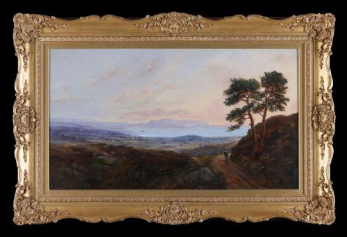 A Victorian Landscape oil on canvas by Edmond John Niemann