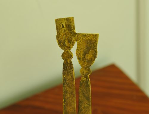 PAIR OF 19C ANTIQUE FRENCH GIL BRONZE WALL LIGHTS SCONCES - ADDITIONAL PHOTO 8