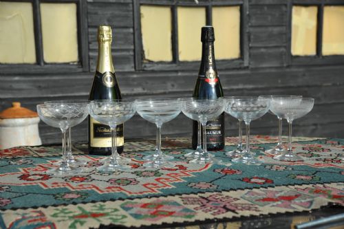 SET OF TWELVE EARLY 20C FRENCH CHAMPAGNE COUPES GLASSES - ADDITIONAL PHOTO 11