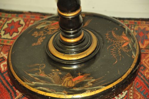PAIR OF ANTIQUE CHINOISERIE STANDARD LAMPS - ADDITIONAL PHOTO 4