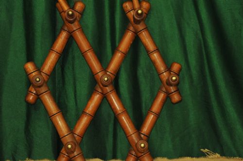 A VINTAGE FRENCH FAUX BAMBOO COAT RACK - ADDITIONAL PHOTO 2