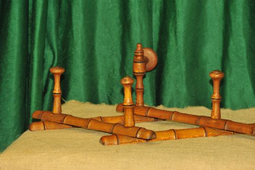A VINTAGE FRENCH FAUX BAMBOO COAT RACK - ADDITIONAL PHOTO 4