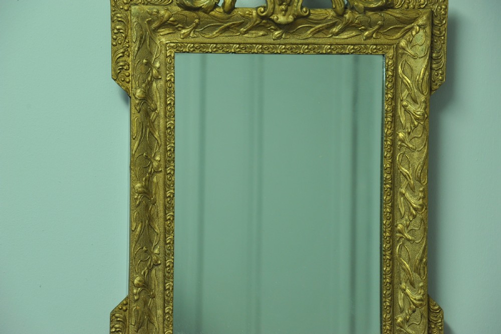 Antique 19c French Gilt Gesso Wall Mirror View II