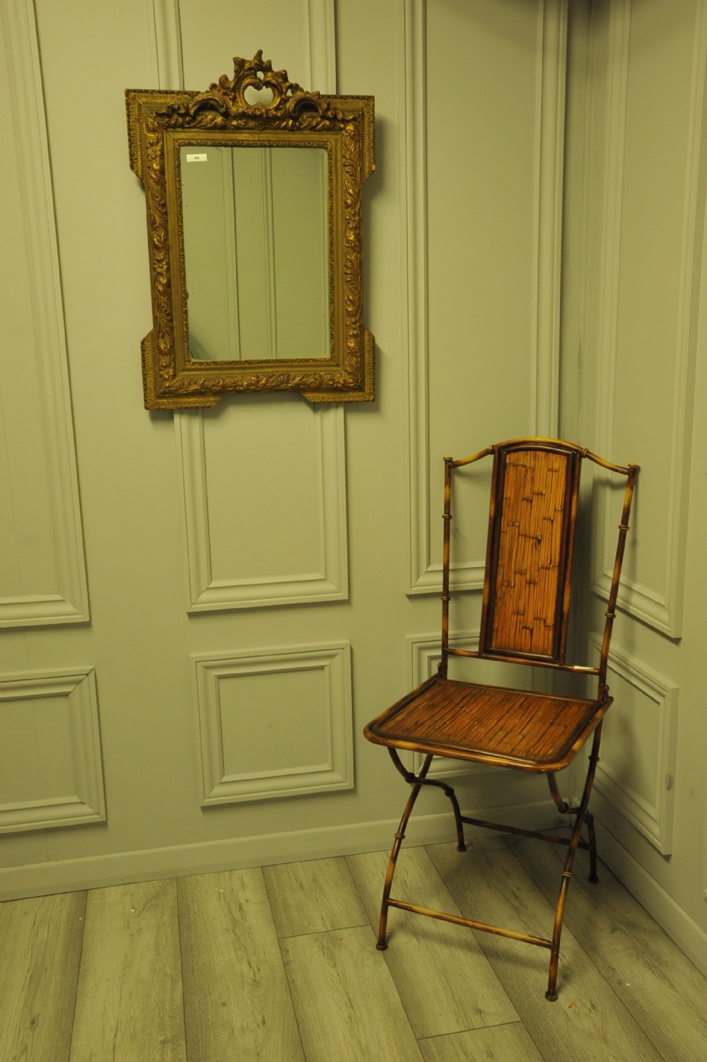 Antique 19c French Gilt Gesso Wall Mirror View VI