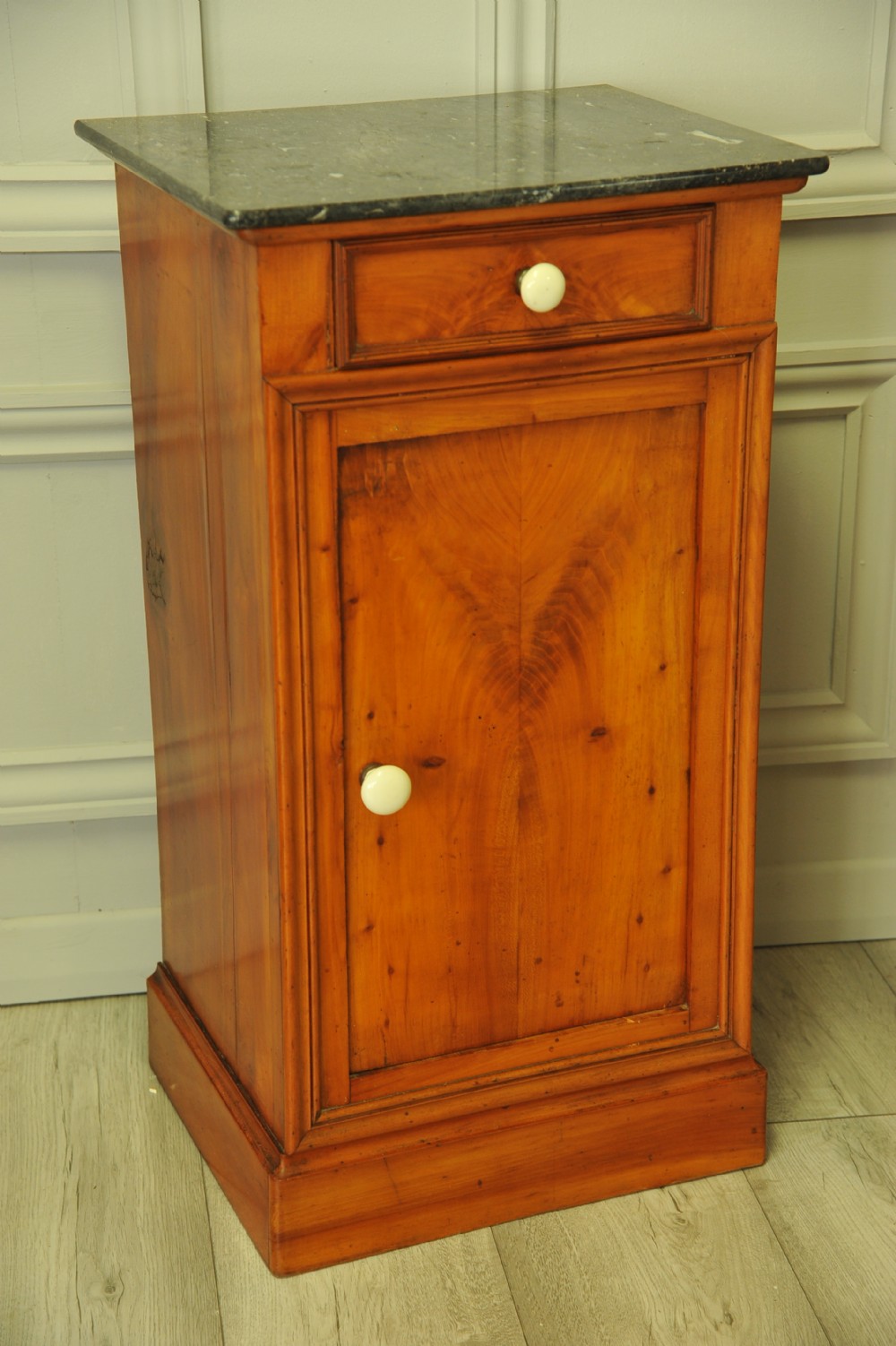 A Pair Of Antique French Walnut Bedside Cabinets View III