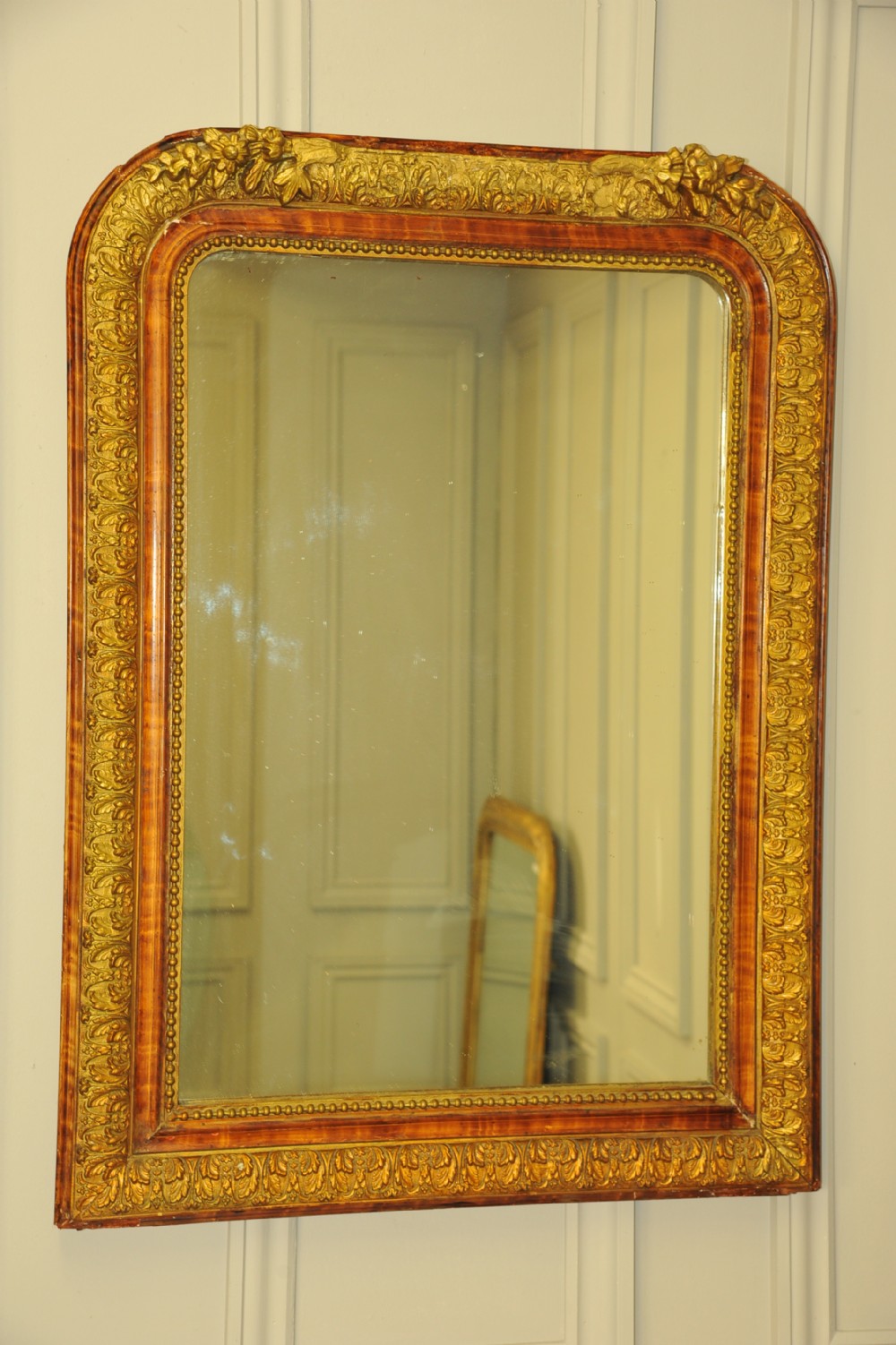 Very Large Antique French Gilt Gesso Wall Mirror