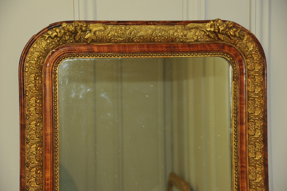 Very Large Antique French Gilt Gesso Wall Mirror View IV