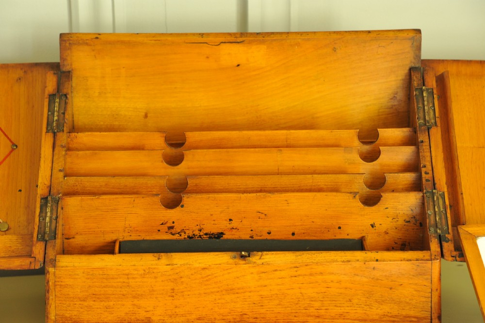 Antique Vintage Stationary Writing Box Cabinet View IV