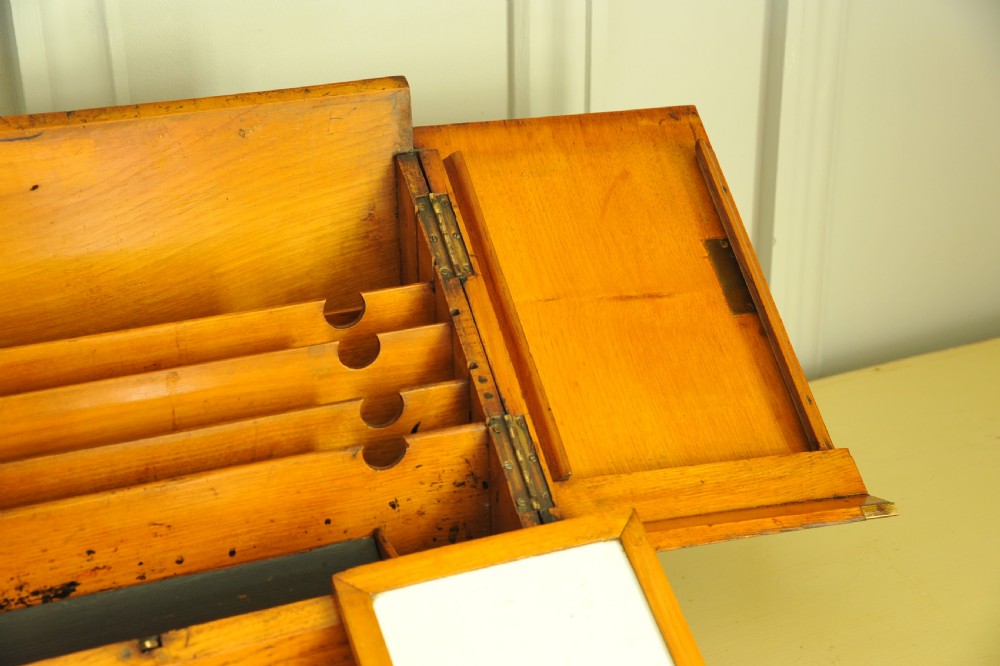Antique Vintage Stationary Writing Box Cabinet View VI