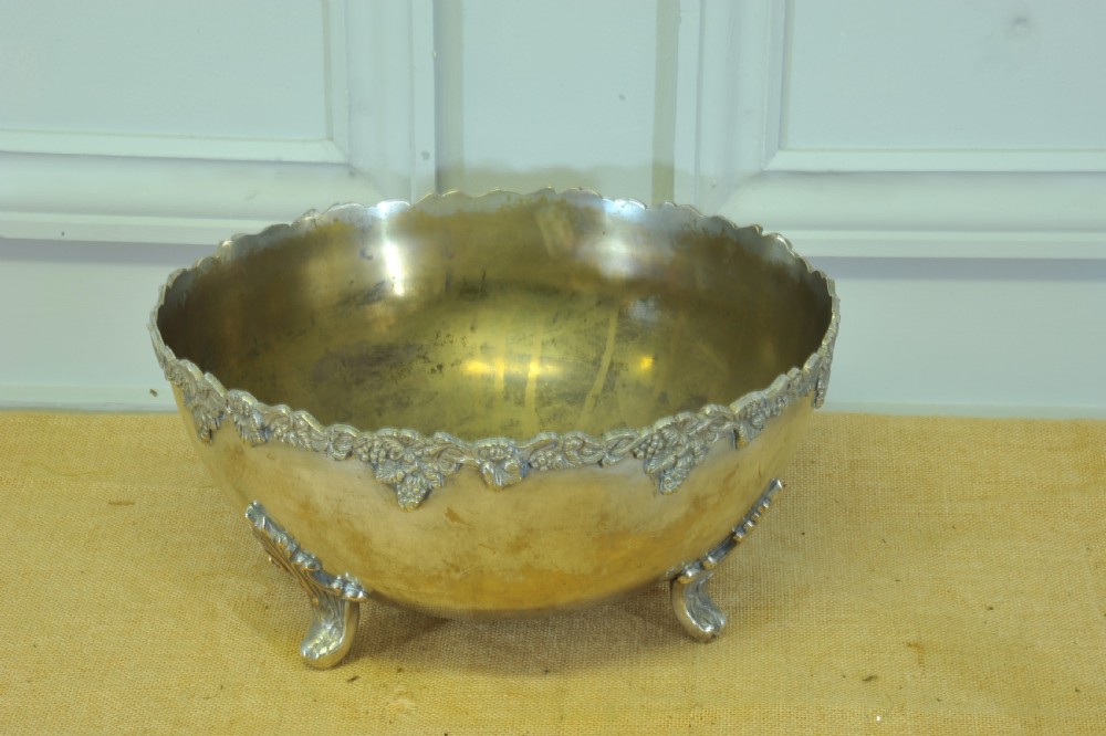 A Stunning Vintage Silver Plate Wine Cooler Bowl View II
