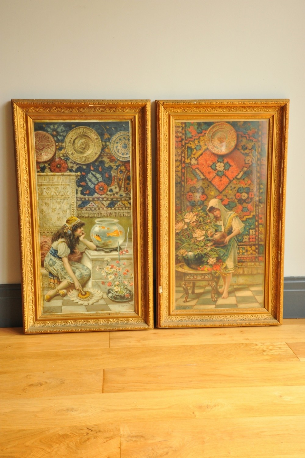 A Wonderful Pair Of Antique Vintage Framed Pears Prints
