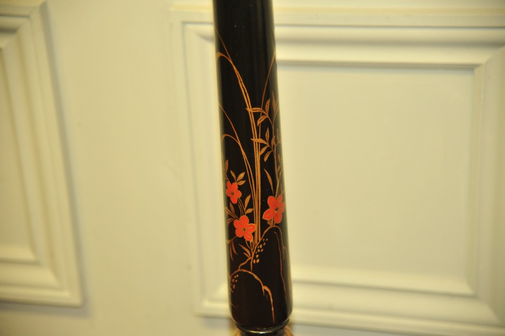 Pair of Antique Chinoiserie Standard Lamps View XII