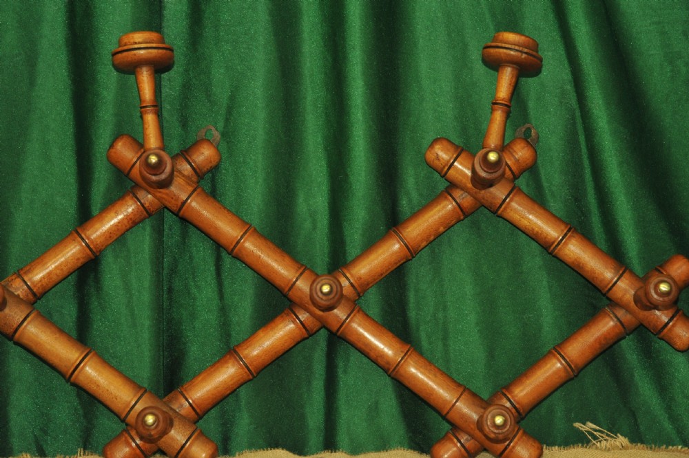 A Vintage French Faux Bamboo Coat Rack View II