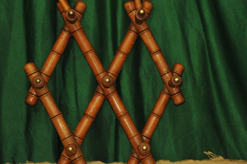 A Vintage French Faux Bamboo Coat Rack View III