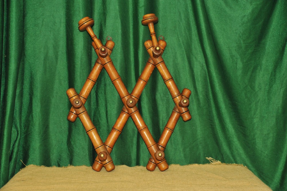 A Vintage French Faux Bamboo Coat Rack View IV