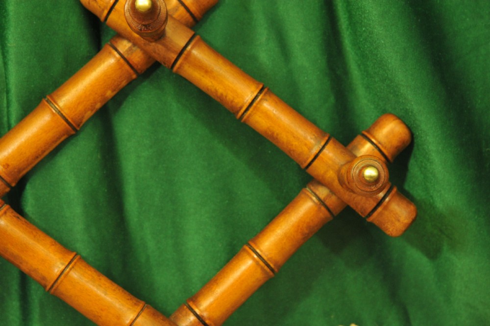 A Vintage French Faux Bamboo Coat Rack View X