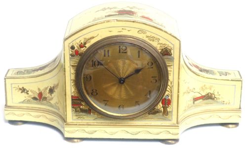 Impressive Chinoiserie Arched Top Mantel Clock – 8-Day Mantle Clock With Ormolu Mounts