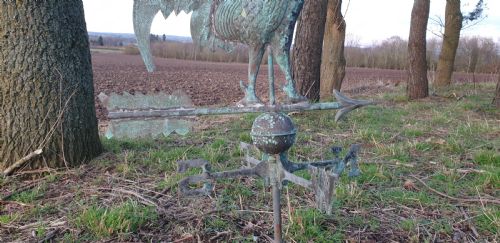 FRENCH COPPER WEATHER VANE - ADDITIONAL PHOTO 1