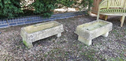 A VERY GOOD PAIR GARDEN TROUGHS - ADDITIONAL PHOTO 6