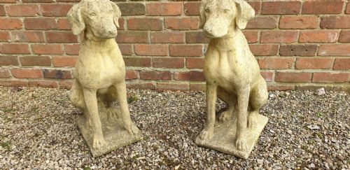 PAIRGARDEN STONE HUNTING DOGS - ADDITIONAL PHOTO 6