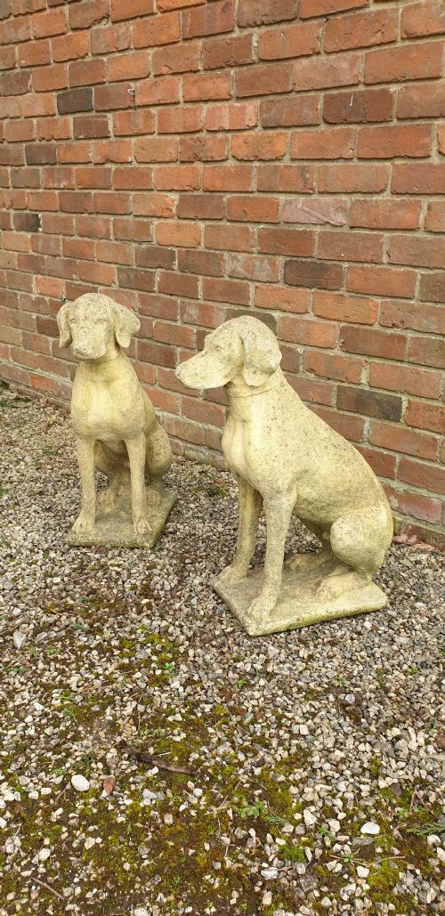 PAIRGARDEN STONE HUNTING DOGS - ADDITIONAL PHOTO 8