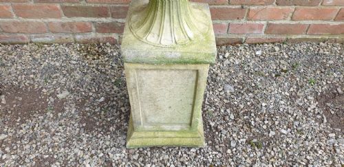 PAIR REGENCY GARDEN URNS ON PLINTHS - ADDITIONAL PHOTO 6