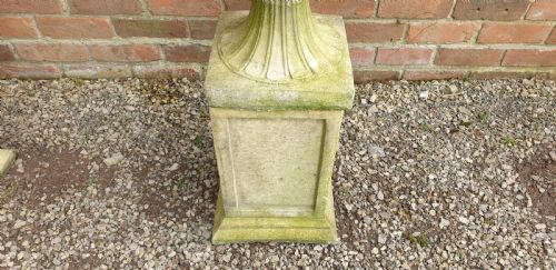 PAIR REGENCY GARDEN URNS ON PLINTHS - ADDITIONAL PHOTO 8