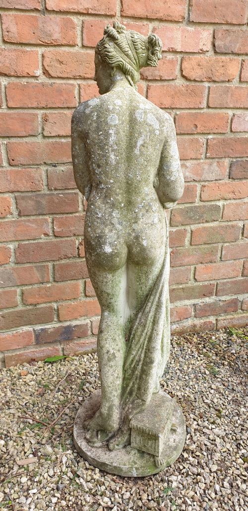 GARDEN FIGURE OF A DRAPED WOMAN - ADDITIONAL PHOTO 4