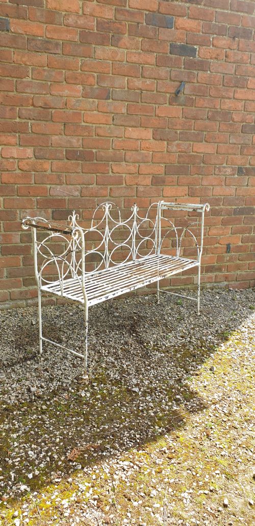 FRENCH GARDEN CONSERVATORY BENCH - ADDITIONAL PHOTO 5
